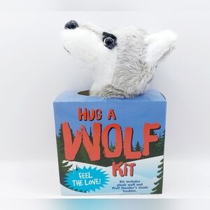 Hug a Wolf Kit Feel‎ the love Grey/White/Black Wolf